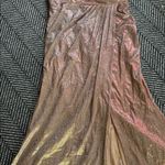 Shimmering Gold and Brown Granzellas Dress Size L Photo 5