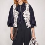 💕MUNTHE💕 Sahla Outerwear Quilter Vest ~ Floral Print/Nature Scene 36 NWT White Size undefined Photo 6