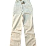 Faherty  Walker Cord Overall Egret Corduroy XS Bib Carpenter Pants Cream  Photo 5