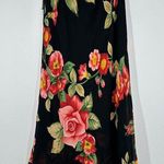 Jessica Howard Black Floral Asymmetrical Hem Pull On Skirt Whimsygoth Fairy Goth Photo 0