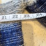 Fate Striped Colorblock Cozy Knit Sweater Cream Tan Navy XL Blue Photo 2