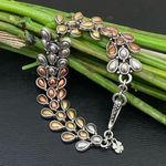 Lucky Brand Retired Tricolor Teardrop Link Bracelet 38.1g Photo 0