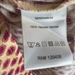 Venus Lascana for  on or off shoulder ivory and wine berry print top size large Photo 7