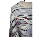Lucky Brand Boho Aztec Southwest Print Pullover Crewneck Sweater Photo 3