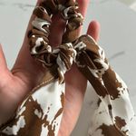 Cow Print Scrunchie Brown Photo 1