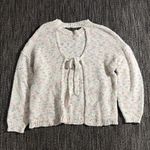 Aerie  cable knit open tie back crew neck sweater multicolored Photo 1