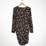 ASTR  the Label Floral Ruched Mini Dress M | Black Photo 1