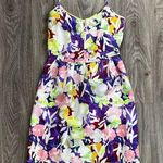 J.Crew Floral Print Dress - Purple, Pink, Yellow, Green Photo 0
