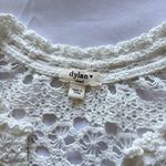 Dylan White Crochet Tank Top Womens Small Open Knit Sleeveless Festival Hippie Boho Photo 2