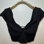 Free People  BLACK SEXY CROP TOP XS EUC LIKE NEW Photo 1