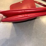 Giani Bernini EUC  Red Pebble‎ Leather Crossbody Handbag Purse Photo 7