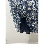 AQUA BLOOMINGDALES FLORAL SMOCKED TIERED RUFFLE MIDI DRESS EUC SIZE L Photo 5