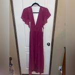 Romeo + Juliet Couture Romeo & Juliet Festival Fucshia Ruffle High Low Dress Size Medium NWT Photo 2