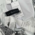 La Blanca Swimsuit Size 18W Oasis Strappy One Piece Mio NWT Paisley B&W Plus Photo 9