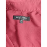 Lafayette 148 New York Women's Red Blouse OVERSIZE Size S - Cotton & Lycra Photo 2