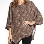 Bobeau  leopard‎ poncho large NWT  NEW Photo 0