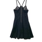 Jay Godfrey Little Black Mini Dress Womens 0 Strappy Exposed Zip Back Halter Photo 2