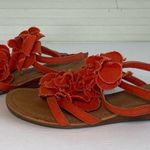Nine West Orange Floral Sandals Photo 4