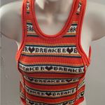 BDG Urban Outfitters Heart Breaker Orange brown knit cropped vest top, size XS Photo 3