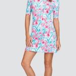 TAIL NWT Zaya UPF 50+ Flamboyance Printed Half Sleeve Tennis Golf Dress Size S Blue Photo 0