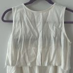 Pink Lily  Women's MY EXCITING NEWS WHITE FRINGE Crop Top & Pants Set Size M Photo 3