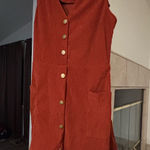 Boutique  Overall Corduroy Dress Photo 0