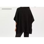 Coach Black logo Sig Knit Poncho Turtleneck Wool blend sweater M/L Photo 1