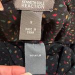 Kenneth Cole  Reaction Black Purple Multi Knot Front Long Sleeve Nylon Top Size S Photo 3