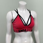 PINK - Victoria's Secret PINK VS Cool & Comfy Strappy Bralette Medium Neon Candy Coral Photo 2