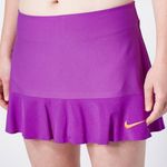 Nike  DRI Fit Women's Small Skort Tennis Athletic Purple With Orange Swoosh Photo 0