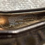 Etienne Aigner  Brown Patent Leather‎ Fabric Logo Sling Back Vanessa Heels 7.5 Photo 9