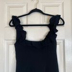 Cinq à Sept CINQ A SEPT Opalina Ruffle Black Dress Size 2 LBD Party Cocktail Sexy Photo 6