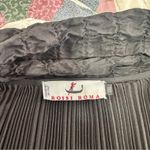 Rossi Roma Size XL Black Long Sleeve Pleated Cardigan Micropleat Dressy Layering Photo 4