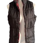 Merona Reversible Vest Small Black Red White Photo 0