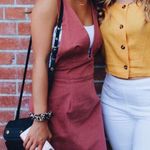 Forever 21 Pink Corduroy Overall Dress Photo 0