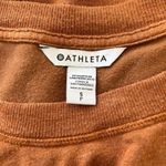 Athleta Cozy Karma Rust Brown Long Sleeve Sweatshirt Women’s Small Petite Photo 2