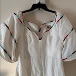 Farm Rio  White Colorful Stripes Euroflax™ Mini Dress, Size Medium, $248 Photo 8