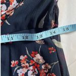 Calvin Klein Jeans Calvin Klein Women's Navy Blue Floral Chiffon High Low Maxi Dress 4 - NWT Photo 4