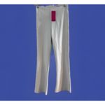 Commando  Women's Faux Leather Cropped Flare Leggings White Large Photo 4