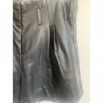 Venus  woman's size 2  Black‎ Faux Leather Shorts Pleated High Waist Dressy Party Photo 7