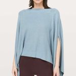 Lululemon Forward Flow Cape Poncho Blue Cast one size athleisure yoga gym casual Photo 0