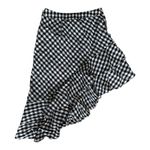 A New Day  Target Black and White Plaid Gingham Asymmetrical Ruffle Skirt // Sz 4 Photo 0