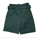 Cider  Emerald Green Quilted Midi Shorts Size X-Small NWT Photo 3