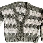 POL chunky knit balloon sleeve open front cardigan Photo 3