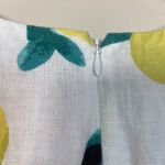 Cynthia Rowley 100% Linen Organic Lemon Knee Length Pocket Dress Size 14 Preppy Photo 4