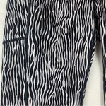J. McLaughlin  women's medium Black white Zebra Print Leggings pockets Photo 6