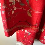 Solitaire  Anthropologie NWT Floral Faux Suede Open Front Boho Jacket Large Photo 13