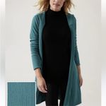 Athleta  Harmony Pose Wrap Cardigan Hoodie – Teal Green – Size XS Photo 1