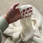 VICI x Summer of Diane Gauzy Ivory with Metallic Gold Detail Swim Cover Up Small Photo 1