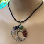Boutique Rainbow 7 Chakra Tree Of Life Fashion • Spiritual Healing Crystal • Handmade Photo 0